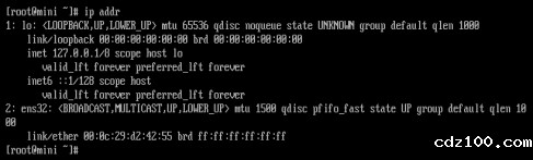 centos7系统服务器 centos7系统服务器 查看网卡信息